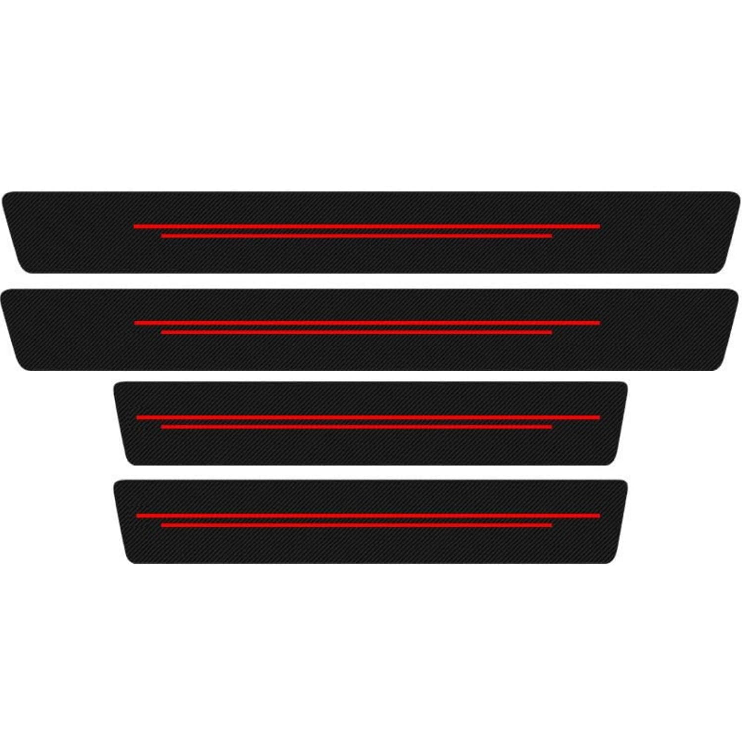 Lot De 4 Protections De Seuil De Portière De Voiture, Autocollants De Protection De Bord De