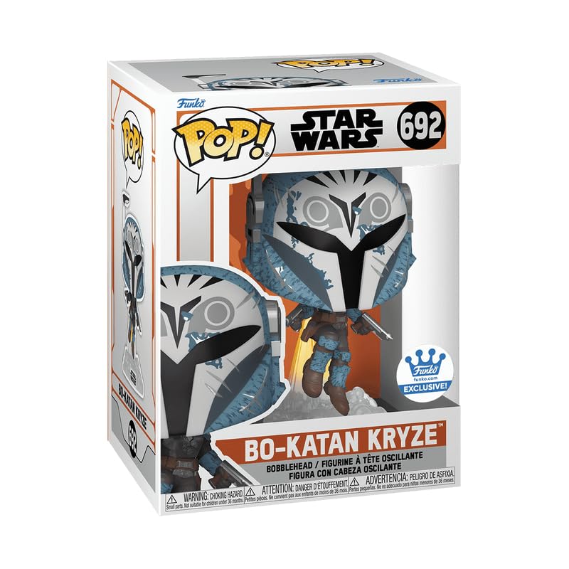 Funko Pop Bo-Katan Kryze Exclusive with Plastic Cover 692, Blue - Image 2