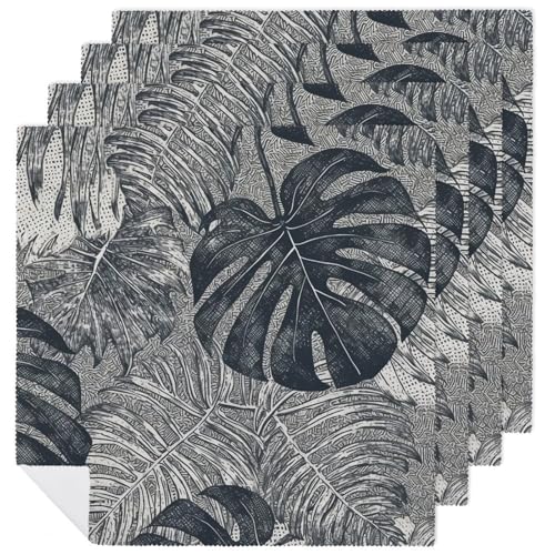 Servilletas de Tela Monstera Leaves 4 unidades miniatura 1