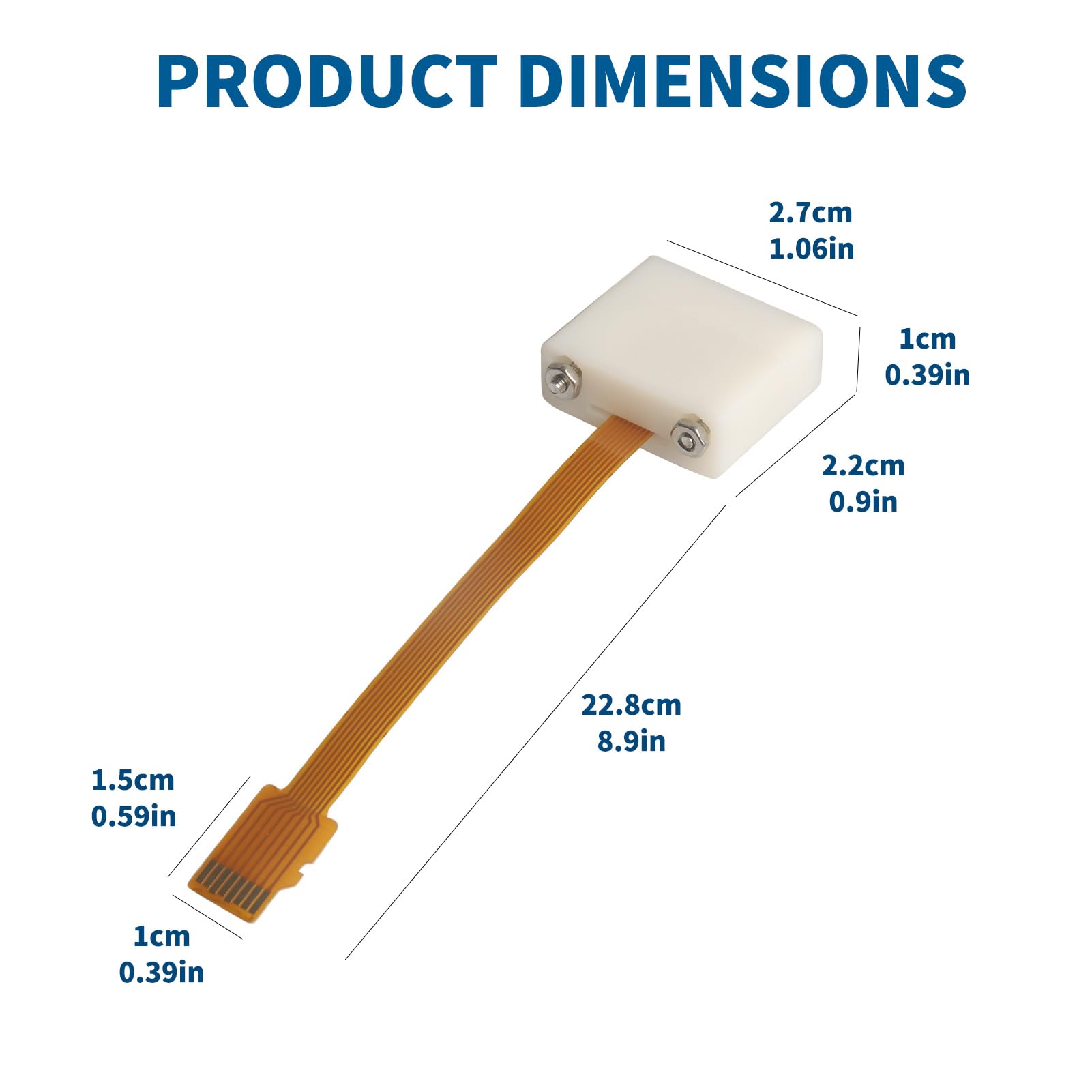 Câble d'extension de carte Micro SD (TF) de 25 cm, flexible monté sur panneau, câble d'extension FPC, câble adaptateur de lecteur de carte TF, adapté pour les armoires, les châssis et les