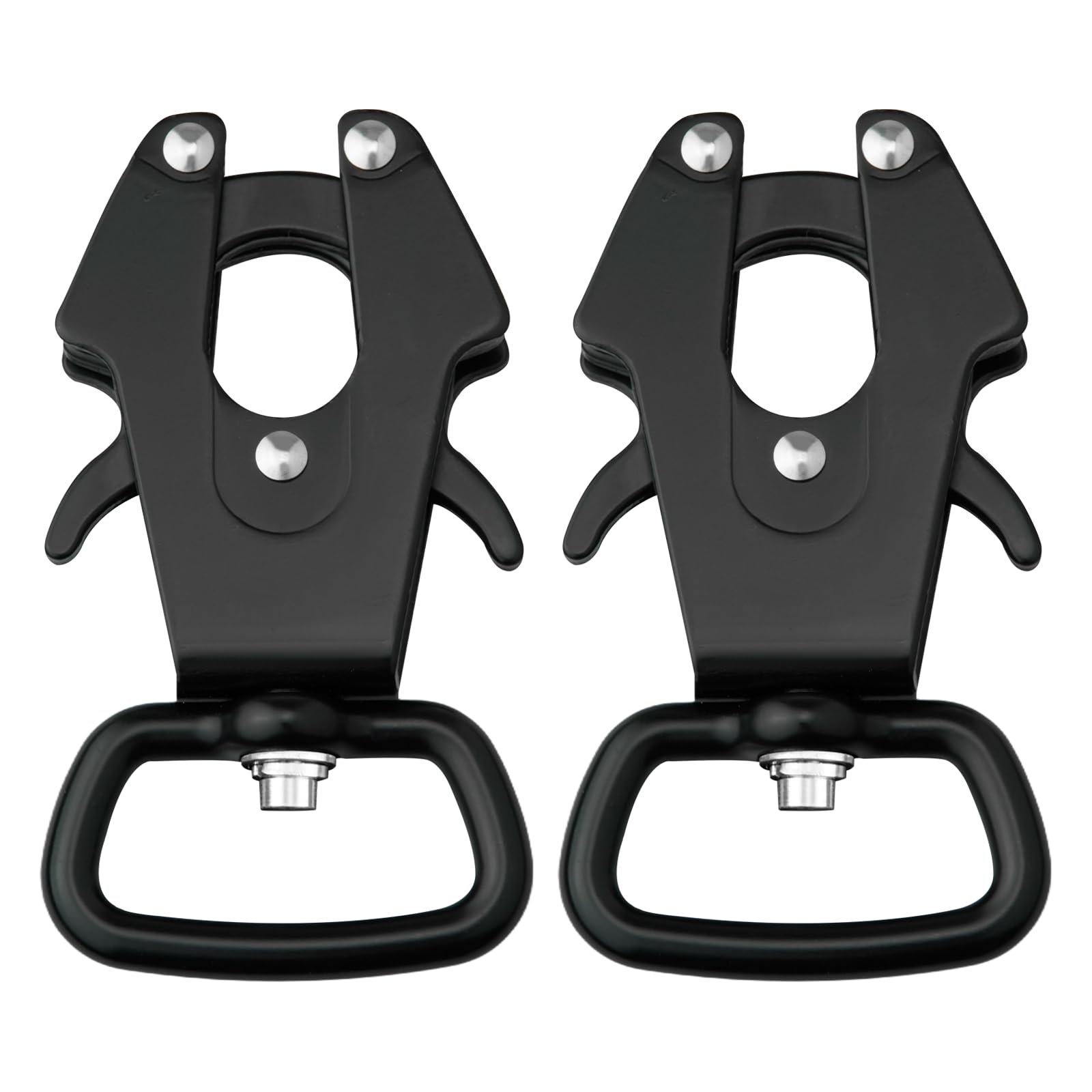 EQUIJUANCE Frog Clip Dog Leash Clip with Quick Release Lock, 360° Swivel Anti-Tangle Buckle for DIY Pet Collar & Leash, Secure & Easy to Open for