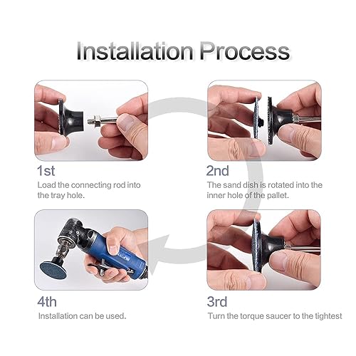 Miniatura 5 de Disco de molienda de cambio rápido, 50 unidades de discos de lijado de 2 pulgadas para accesorios de amoladora de troquel, grano 366080 recubierto