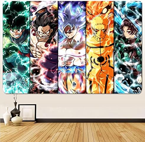 Anime Tapestry For Room Aesthetic Wall Art Hanging Boys Room Decor For Bedroom Living Room 60x40 Inches(Japanese Anime Tapestries), 40×60 Inches