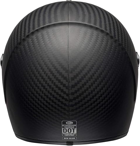Miniatura 7 de Bell Eliminator Carbon Street Cascos, M/ L, Negro mate Matte Black Carbon,Brillo Deathspray Negro/Blanco,Mate