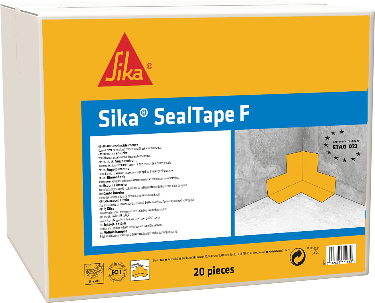 Sika SealTape F, Crackbridging waterproof sealing tape, 10m Amazon