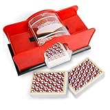 Manueller Kartenmischer mit 2 Decks, für UNO, Pokerspiele, Blackjack, Rommé, Phase 10, leise und...