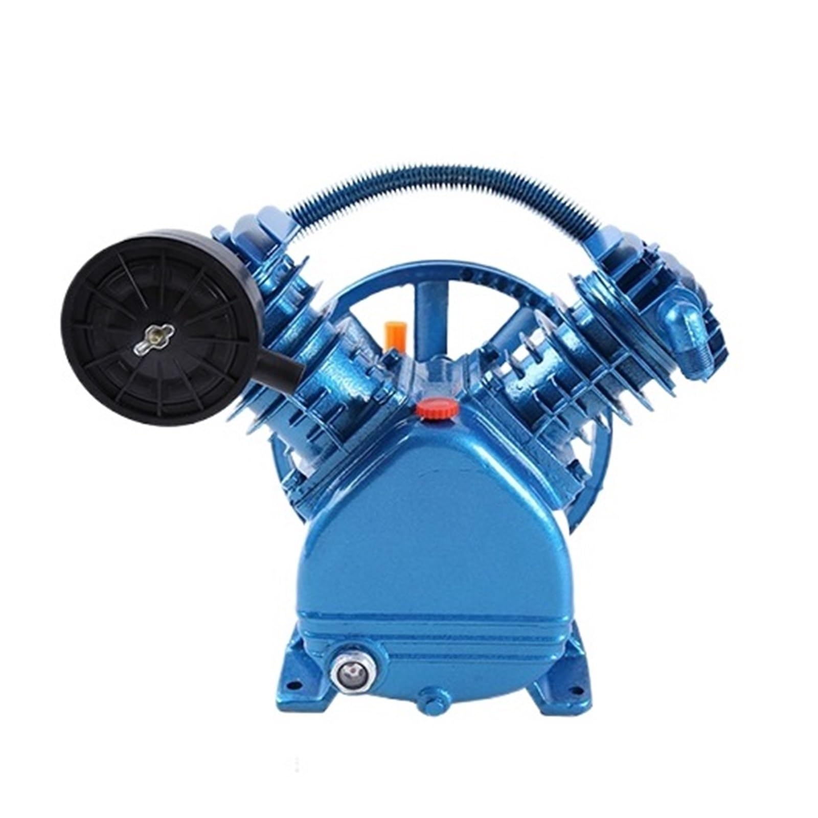 Cylinder Air Compressor Pump Head Assembly 2.2KW Motor Main Unit Replacement 2-Stage V Style for Machine