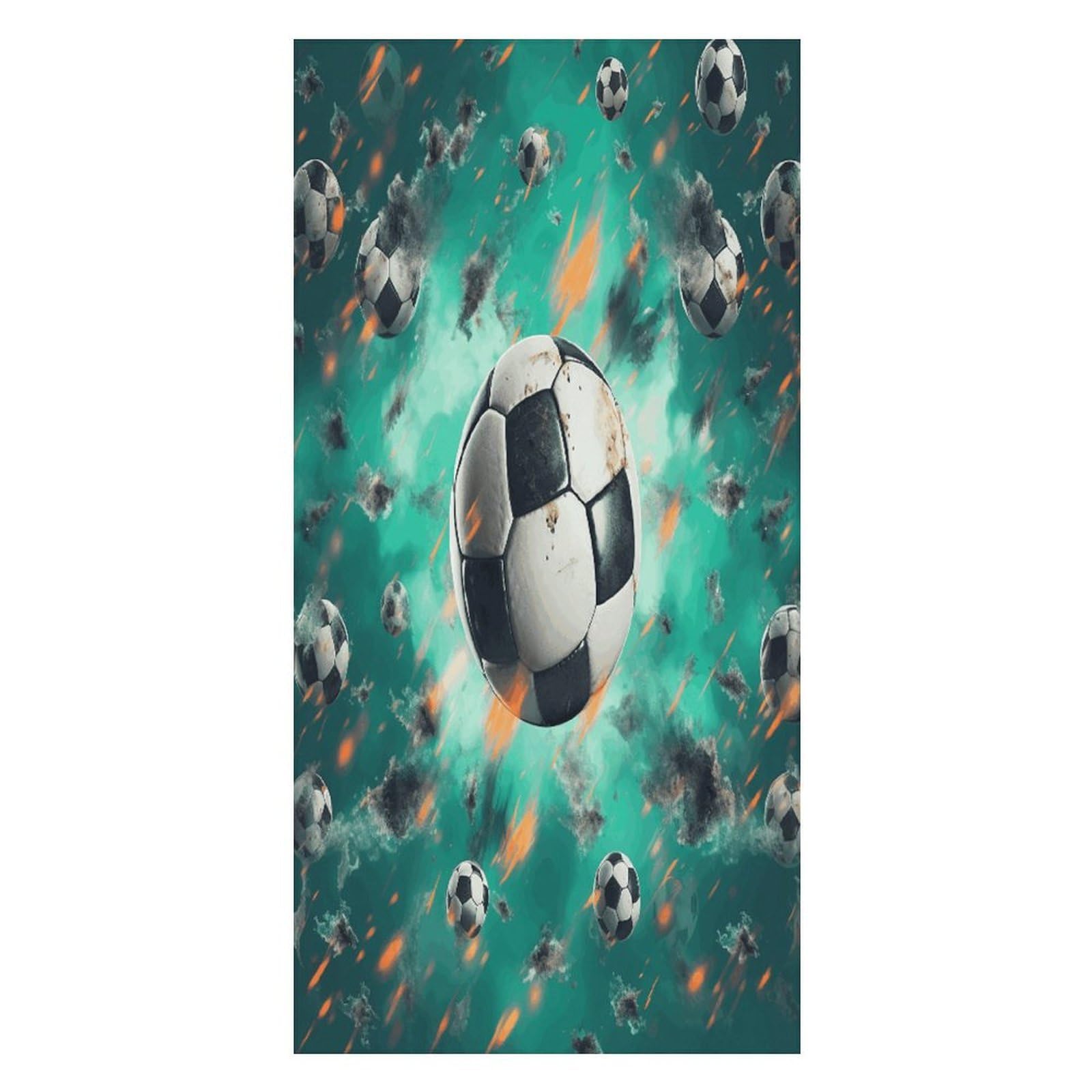 Adfgyerh Unisex Style Soccer Bath Towels Beach Towel Lightweight Quick Dry, Bath Towel For Travel Sports Pool Swimming Bath Camping Yoga Adults160x80cm