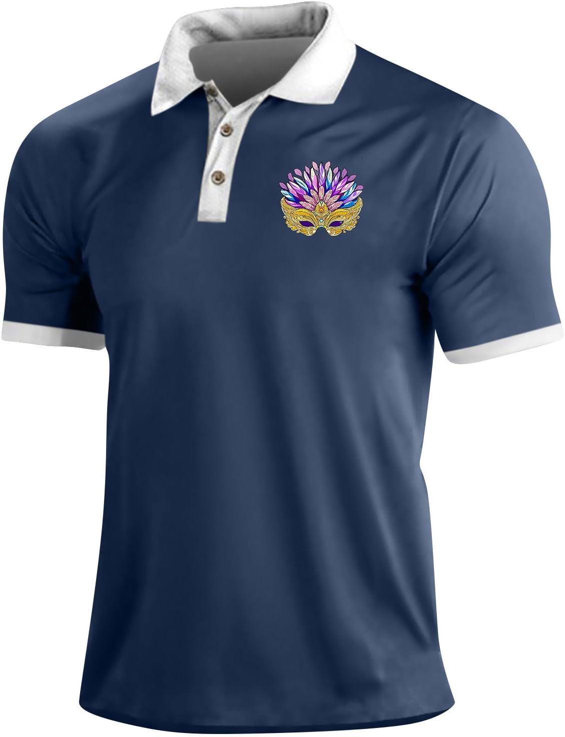 Men's Shirts Casual Breathable Short Sleeve Polo Shirt Sport T-Carnival T Shirts, S-5XL