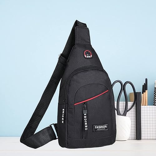 Miniatura 2 de Small Sling Bag Men Shoulder Backpack, Crossbody Chest Bag Water Sling Purse Travel Bag for Men