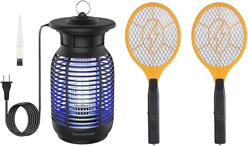 Matamosquitos eléctrico matamoscas para exteriores y insectos, matamoscas eléctrico Zap Mosquito paquete de 2
