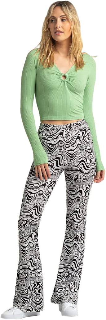 Amazon.com: RSQ Print Flare Pants 