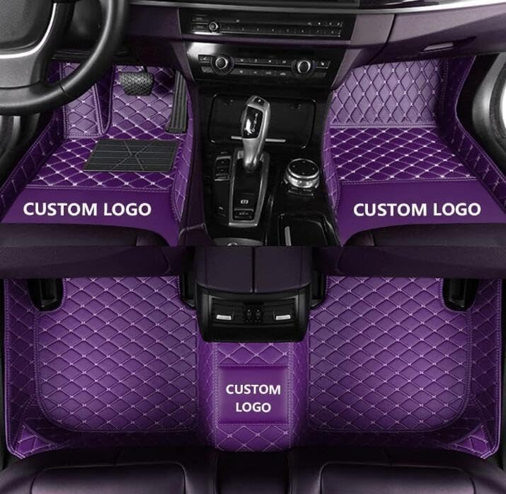 Custom Making Car Floor Mats Compatible with Audi BMW Mercedes-Benz Toyota Lexus Honda Infiniti Nissan Hyundai Kia All Models 2000-2025 (Purple)
