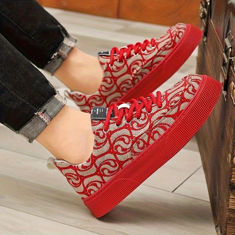 Men's Fashion Art Line Skateboard Shoes - Durable Grip, Breathable and Lightweight3