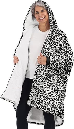 Miniatura 24 de THE COMFY Original - Manta de forro polar de microfibra con forro sherpa, diseño de gran tamaño con capucha y bolsillo de Shark Tank Aqua