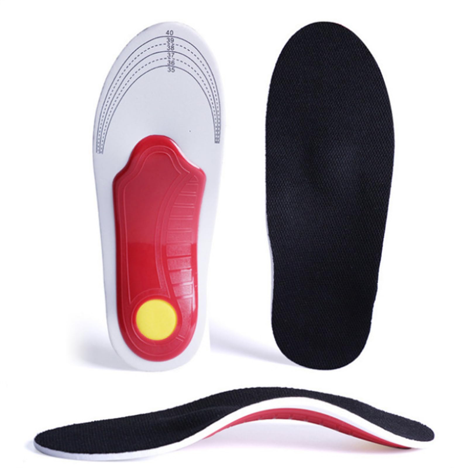 MEESLGOO Comfortable Shoe Inserts for Men and Women Arch Support Insoles for Arch Pain Relief Orthotic Shoe Insoles