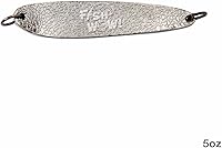 Vista 6 de 5oz 5 pulgadas pesca martillado cuchara cebo señuelo - plata