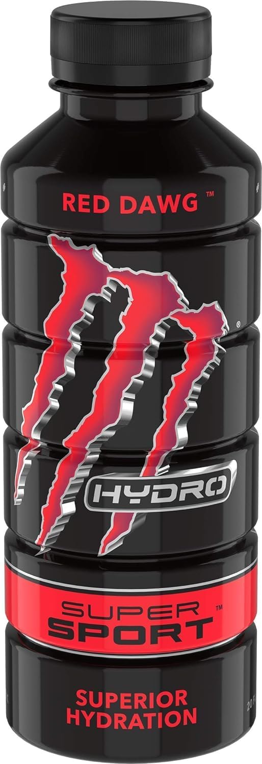 Monster Energy Hydro Red Dawg, Super Sport,BCAAs, 20 Fl Oz (591ml)