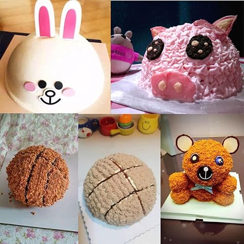 Miniatura 7 de Hedume Juego de 8 moldes esféricos para tartas, 6.5 pulgadas para hacer bolitas deportivas 3D para crear cualquier pastel en forma de bola, incluye