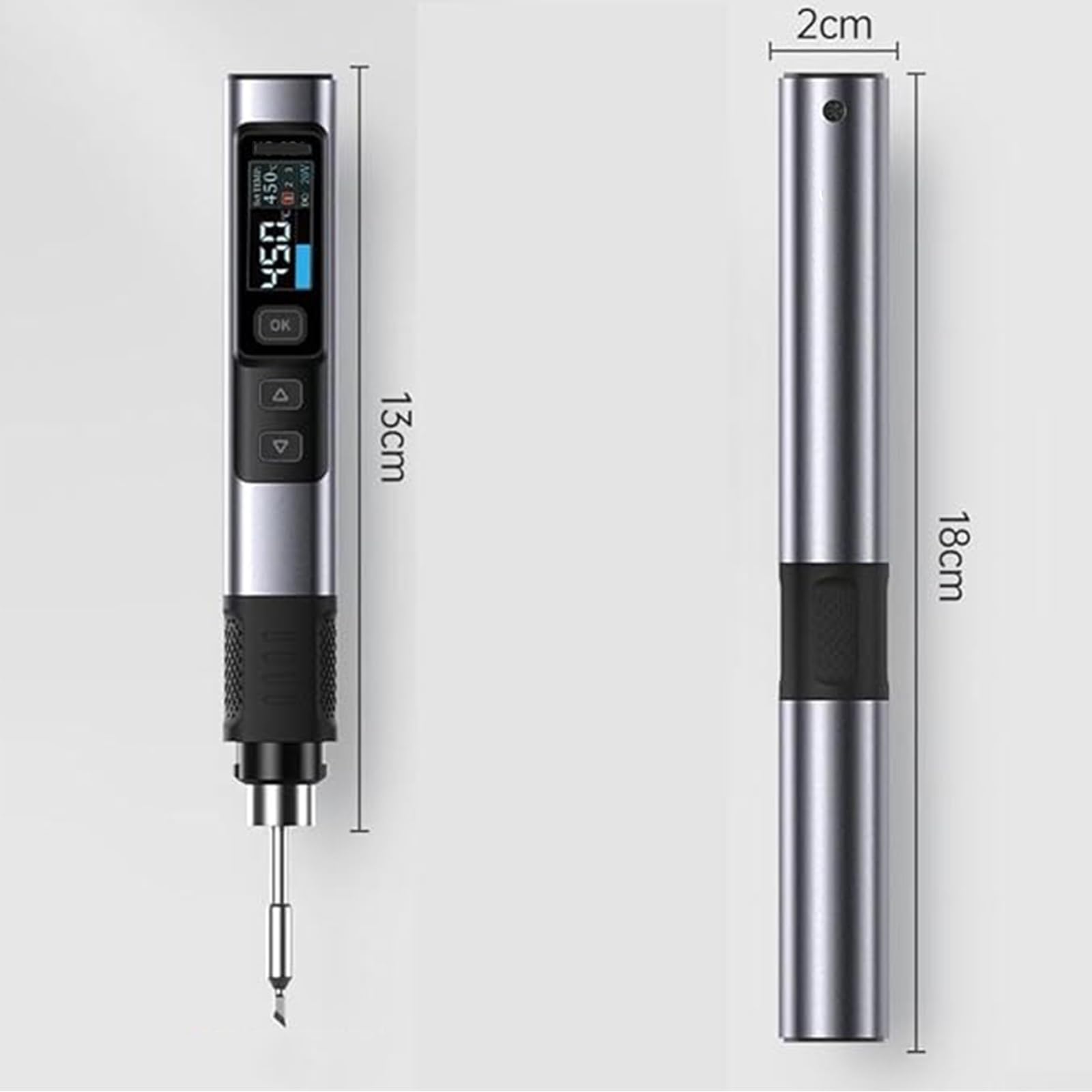 Kit de soldador, bolígrafo de soldadura digital con cable de 100 W con 6 puntas, calentamiento rápido en 3 segundos, herramienta inteligente de temperatura preestablecida para reparación de