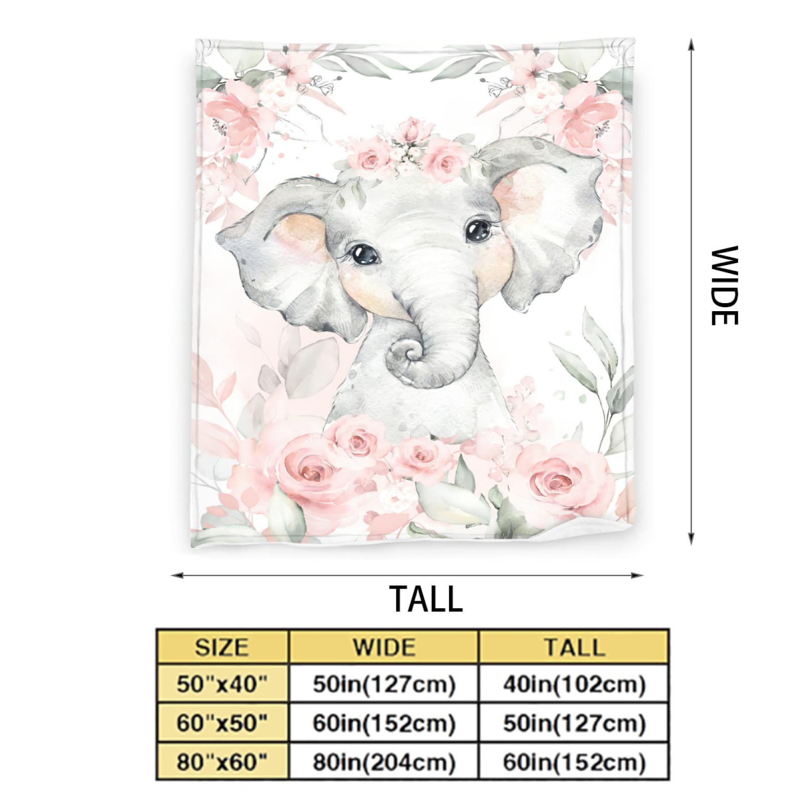 Baby Elephant Blanket, Baby Blanket, Elephant Inspired Design, Soft And