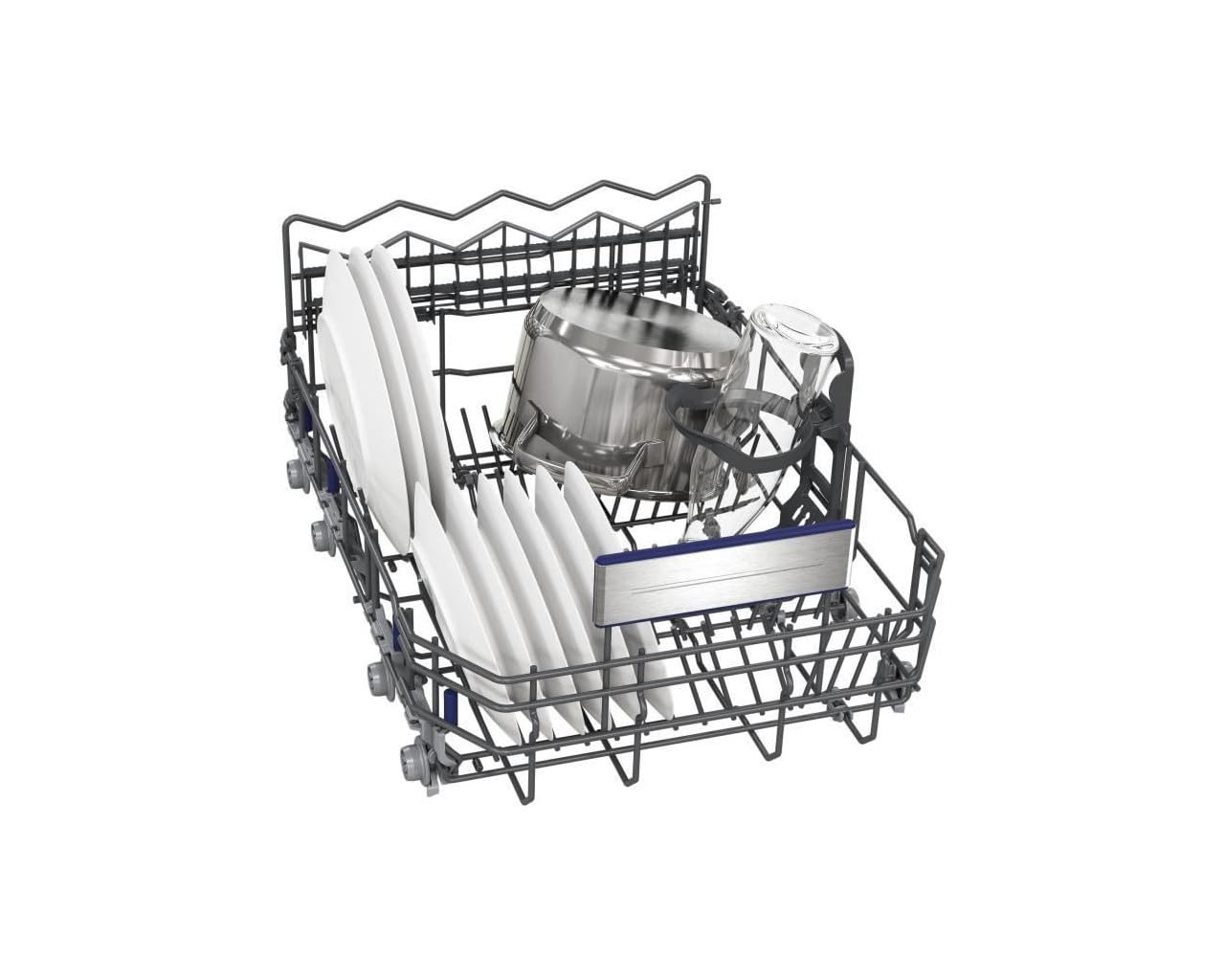 Lave-vaisselle tout intégrable SIEMENS SR65ZX10ME iQ500 - 10 couverts - Induction - L45cm - 42dB - Classe C - Blanc