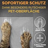 Tierhood Kratzschutz Katze - Kratzschutz Sofa Katze - Selbstklebende Anti Kratz Folie für Katzen - Kratzfolie selbstklebend - Katzen Kratzen abgewöhnen leicht gemacht - Made in Germany