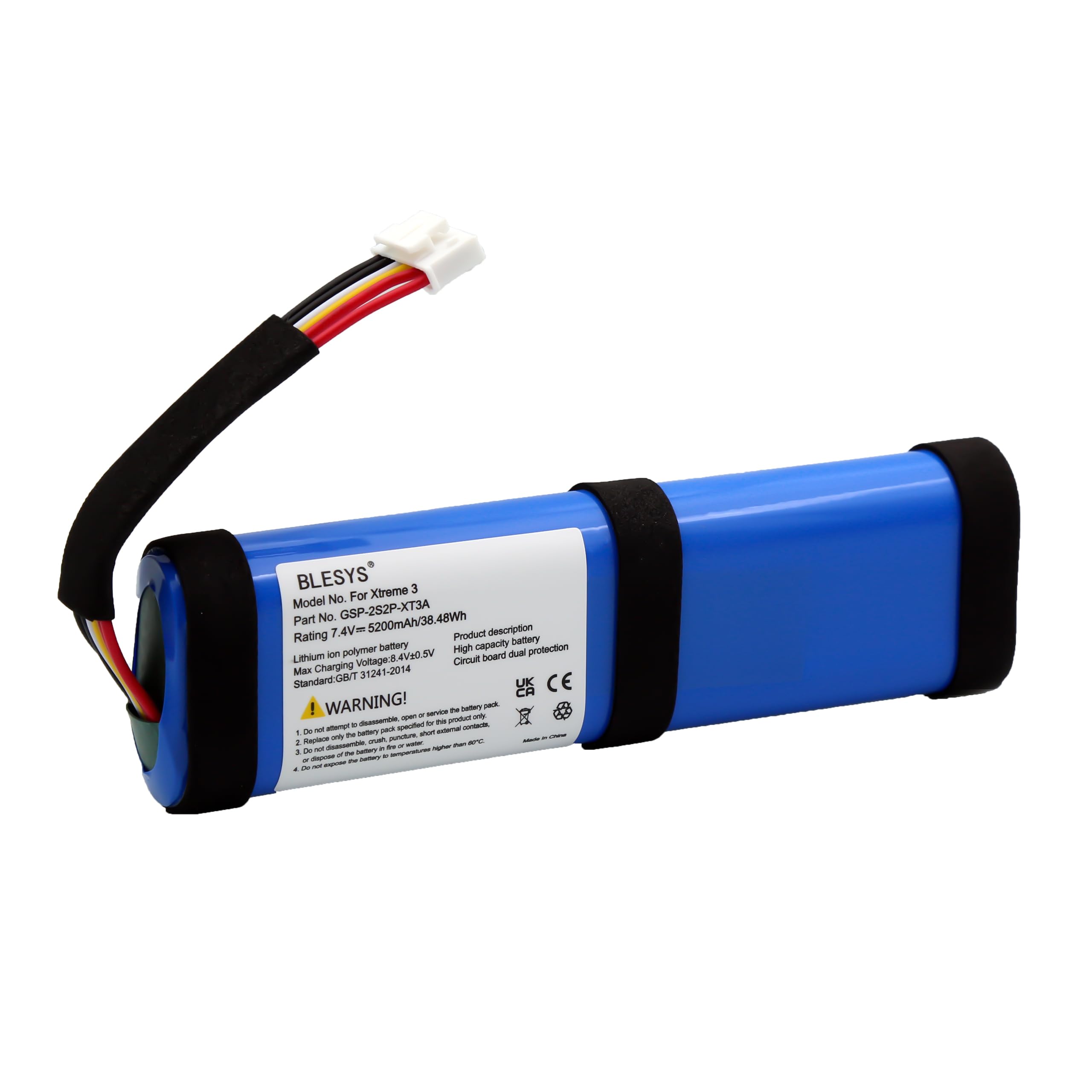 Battery for JBL Xtreme 3, 7.4V Li-ion GSP-2S2P-XT3A Battery for JBL Xtreme 3rd Generation Bluetooth Speaker