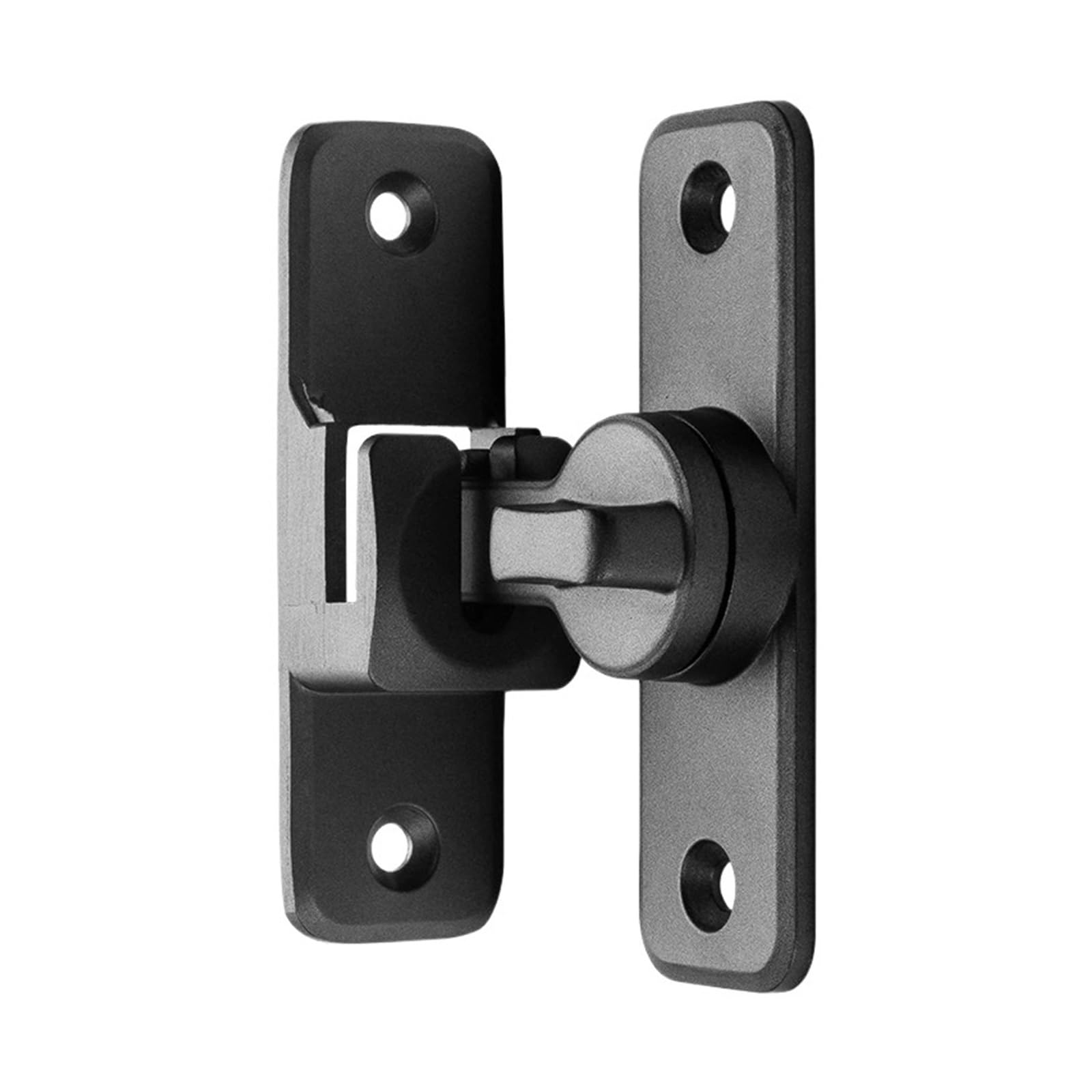 Door Latch Zinc Alloy 90°180°Bolt Lock Home Bathroom Sliding Door Bolt Punch/No Punch Latch Hardware(A)