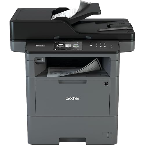 Brother Monochrome Laser Multifunction Printer, MFC-L6700DW, Advanced Duplex, Wireless Networking Capacity, 70-Page ADF Capacity Black,20.4" x 19.5" x 16.8"