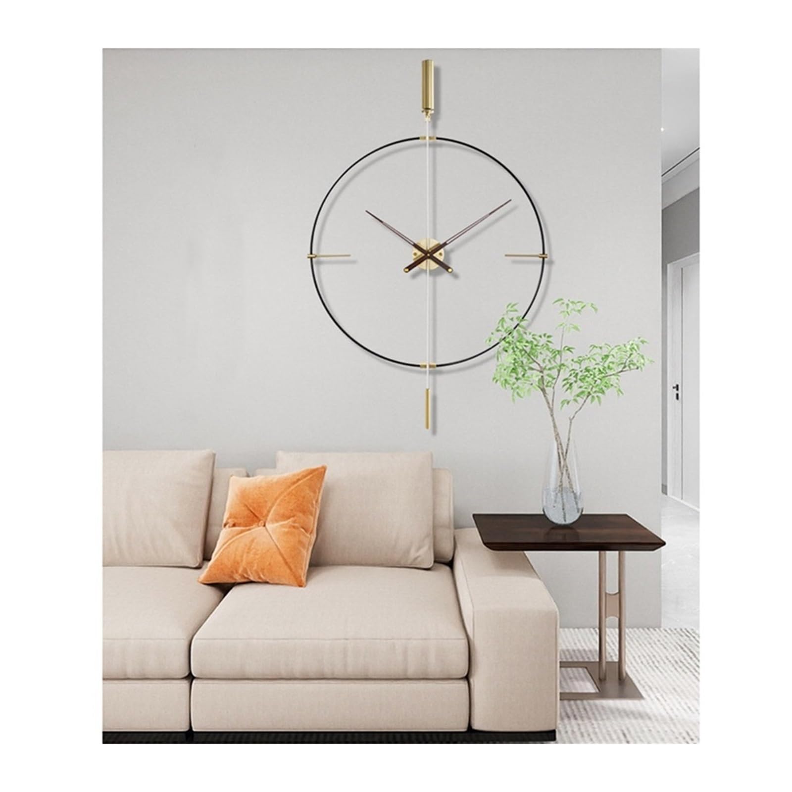 DFHS46JK Wall Decor Wall Clock for Living Room Decor Battery Operated Non Ticking Silent Farmhouse Office Decoration for living room decor