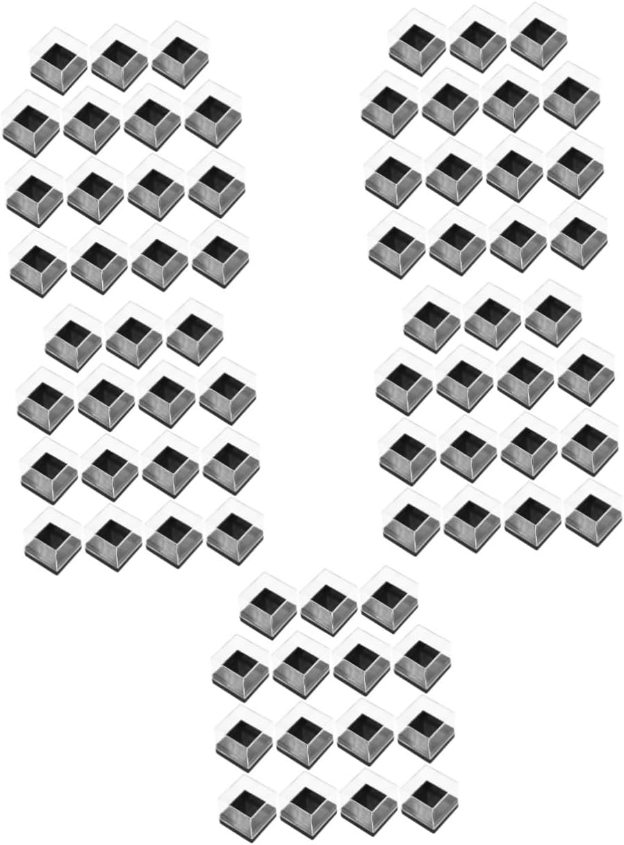 IMIKEYA 75pcs Gemstones Display Case for Jewelry Mineral Specimens Shadow Box Organizing Bin Stable Display Stand