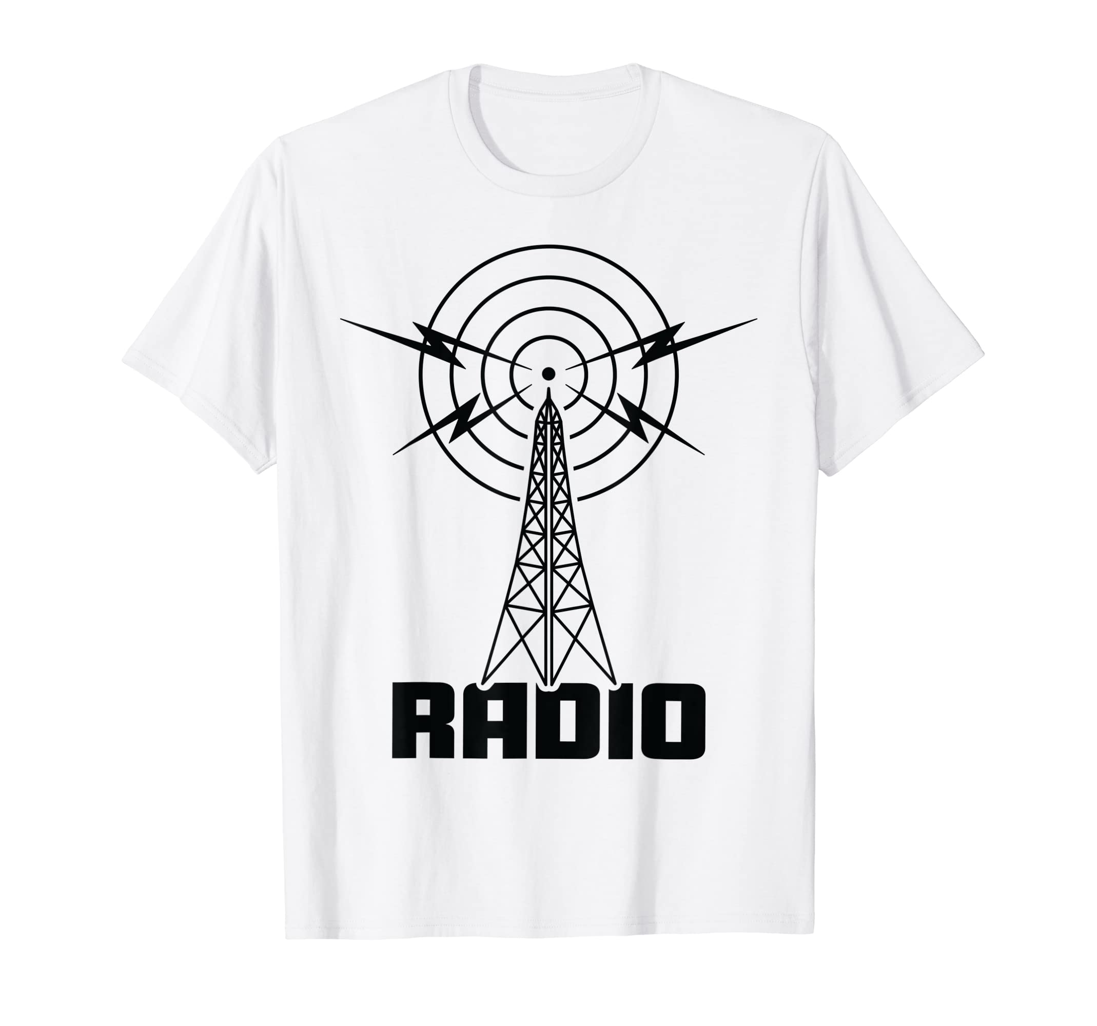 Retro Radio Tower – Ham Radio and Shortwave Listener Design T-Shirt