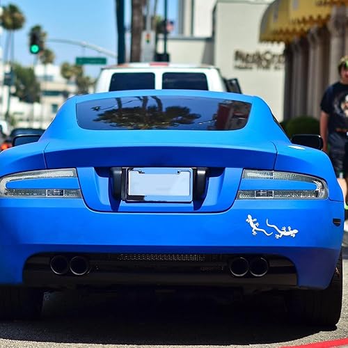 Miniatura 6 de 1 paquete de calcomanías Gecko para automóvil, diseño de Gecko 3D de metal puro, cromado, calcomanía para automóvil, bloque de carrocería de