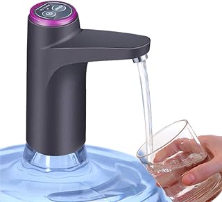 Cozy Blue 5 Gallon Water Bottle Pump - Rechargeable USB Electric Dispenser, Auto Shut-Off, BPA-Free for Home & Camping