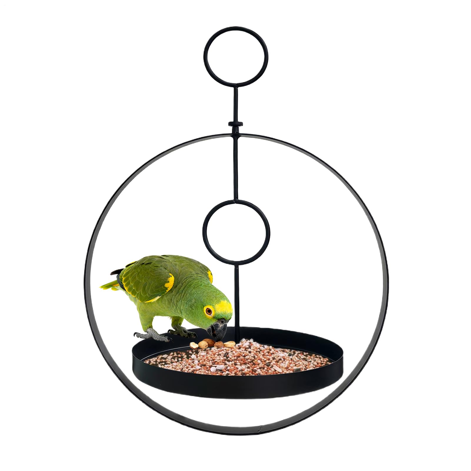 Mangeoires pour oiseaux d'extérieur en métal avec crochets pour jardin
