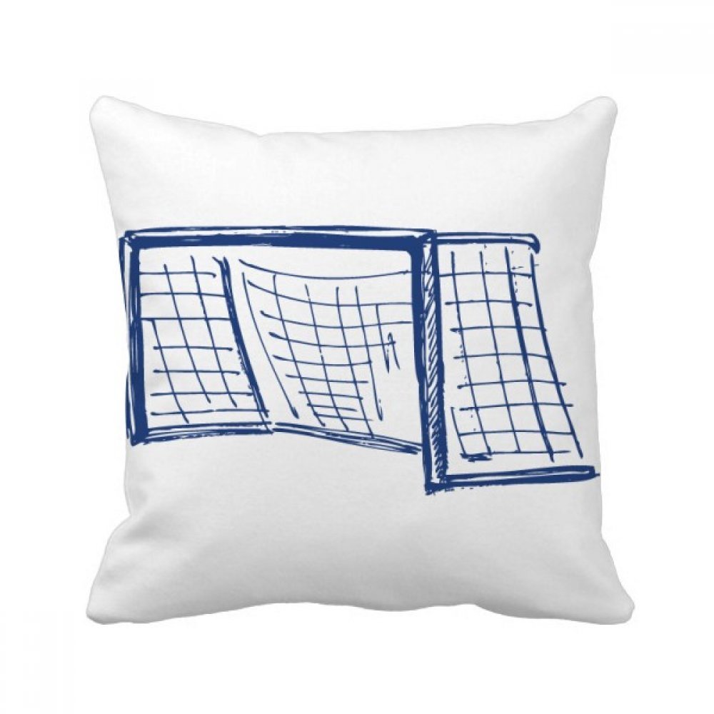 Coussin football carré multicolore de 40x40cm pour décoration de canapé maison