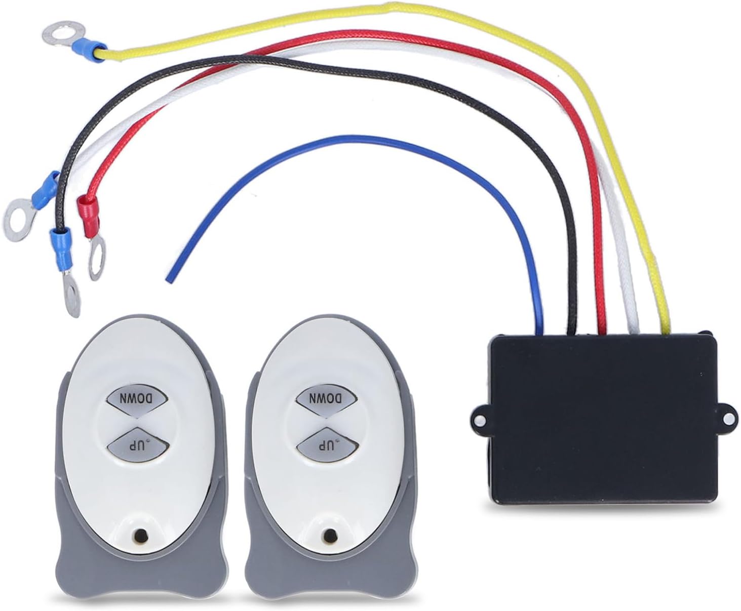 Winch Wireless Receiver Transmitter, 12V Anchor Remote Windlass Switch Water Proof Boat Sail Trim Controller Marine Hardware for Car ATV Truck