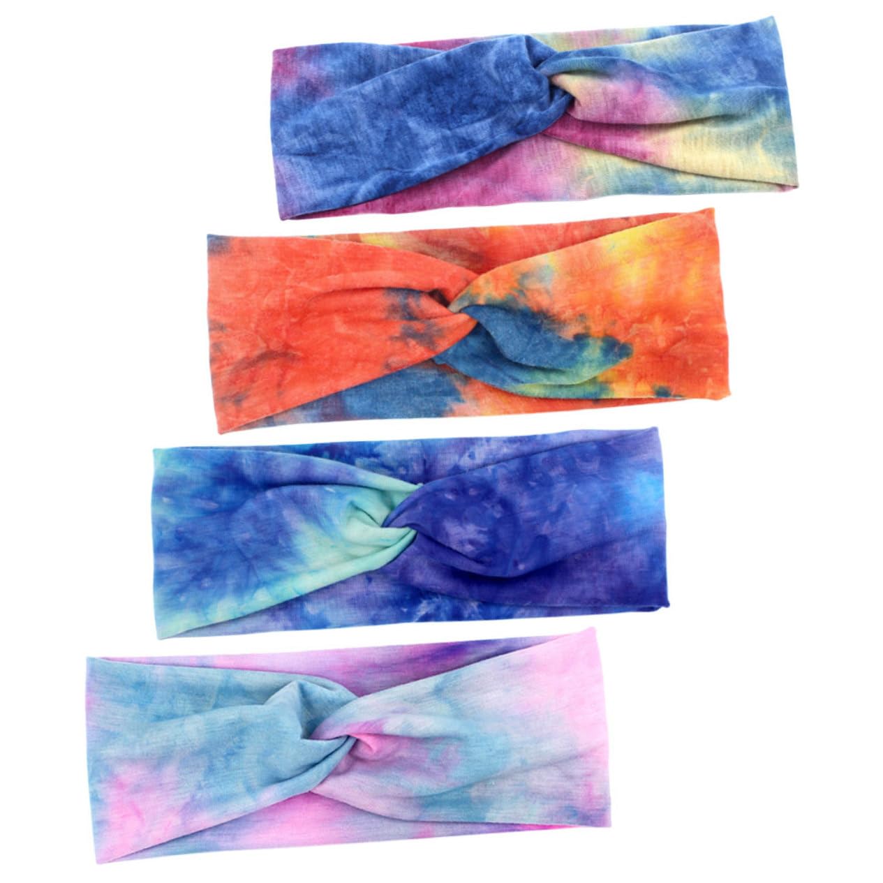 Beavorty 16 Pz fascia sportiva bandana bandane cinghia yoga Fascia per yoga headband cravatta tintura fasce larghe per fitness da corsa da basket poliestere