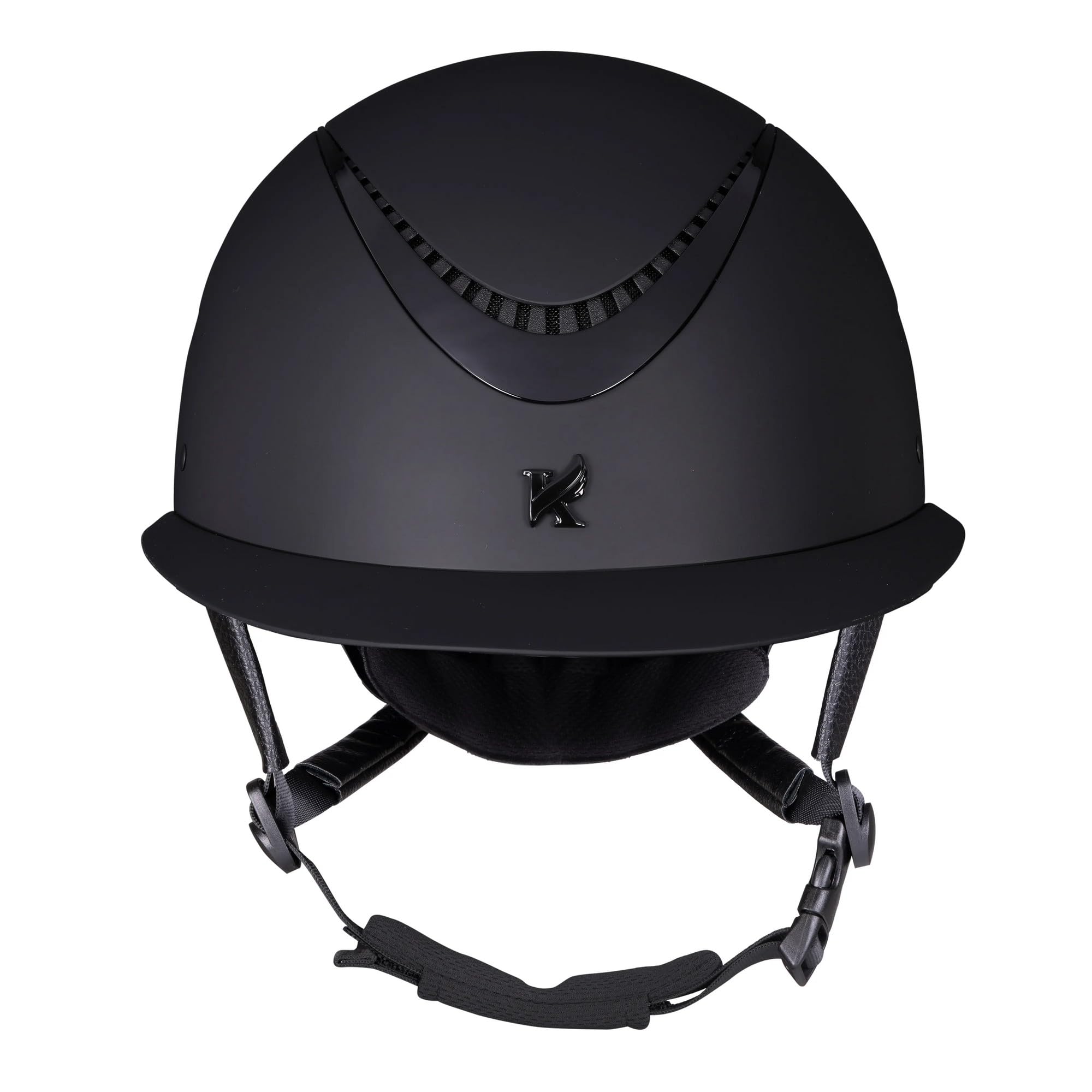 Shires Karben Elisa Wide Peak Riding Hat - Black/Black 55-57cm