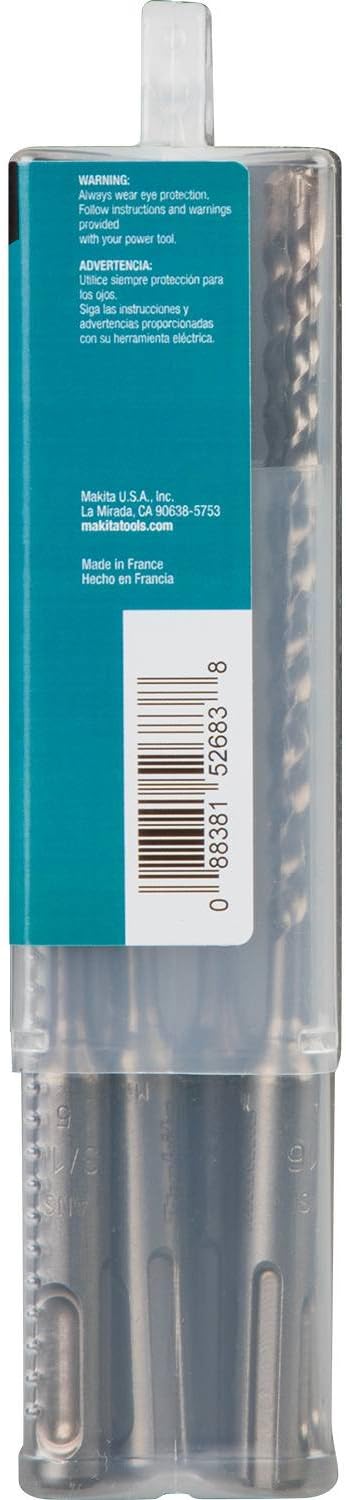 Makita B-60872 3/16" x 6" SDS-Plus Bit, 2-Cutter, 10/Pk