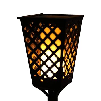 Techsun Solar Flame LED Waterproof Dancing Path Flickering Garden Tiki Spotlights Torches for Lawn Yard, Walkway, Party Dancing LED Lamp