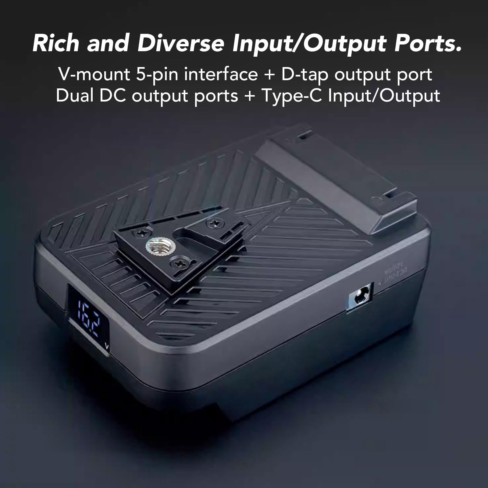 Placa Adaptadora de Batería para Herramientas Eléctricas con Salida CC de Grifo USB de 100 W, Adaptador de Batería de Montaje en V para Computadoras Portátiles con Luces de Fotografía,