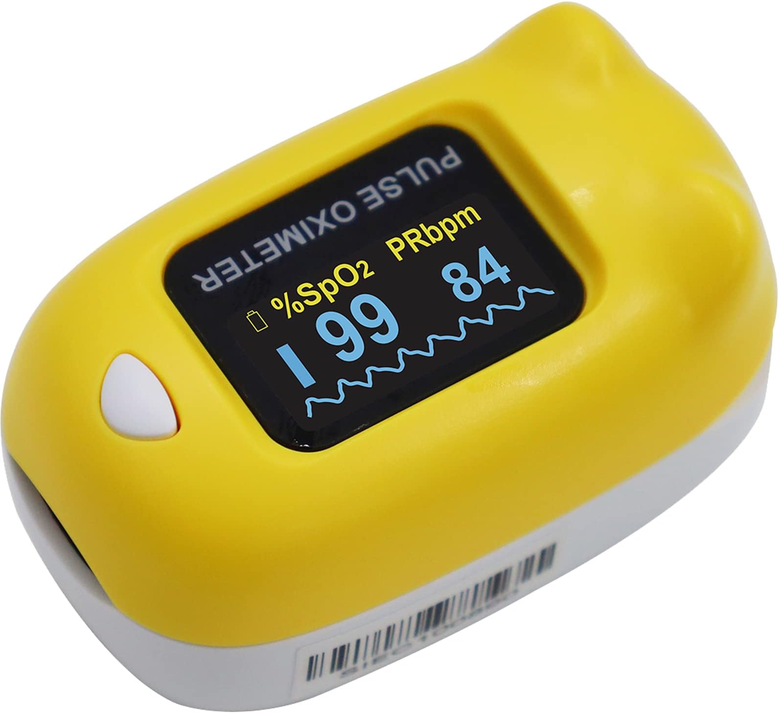 CONTECFingertip Pulse Oximeter Blood Oxygen Saturation Monitor For Small Finger PR Value Waveform Oxygen Monitor with lanyard