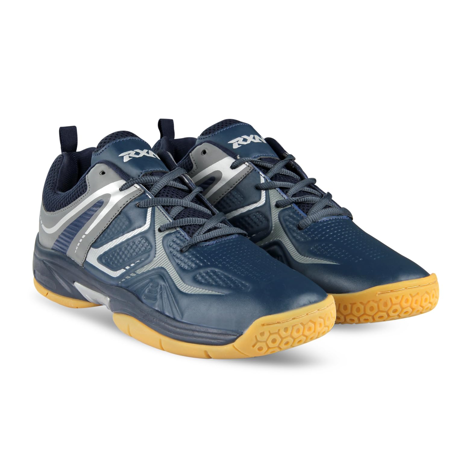 RXN Tokyo Badminton Shoes for Men & Women | Sports Shoes for Badminton/Lawn Tennis/Squash/Table Tennis| Phylon Sole, Non Marking Rubber Outsole & PU Upper (Navy, 10) (B0D5N7H287) Amazon Price History, Amazon Price Tracker