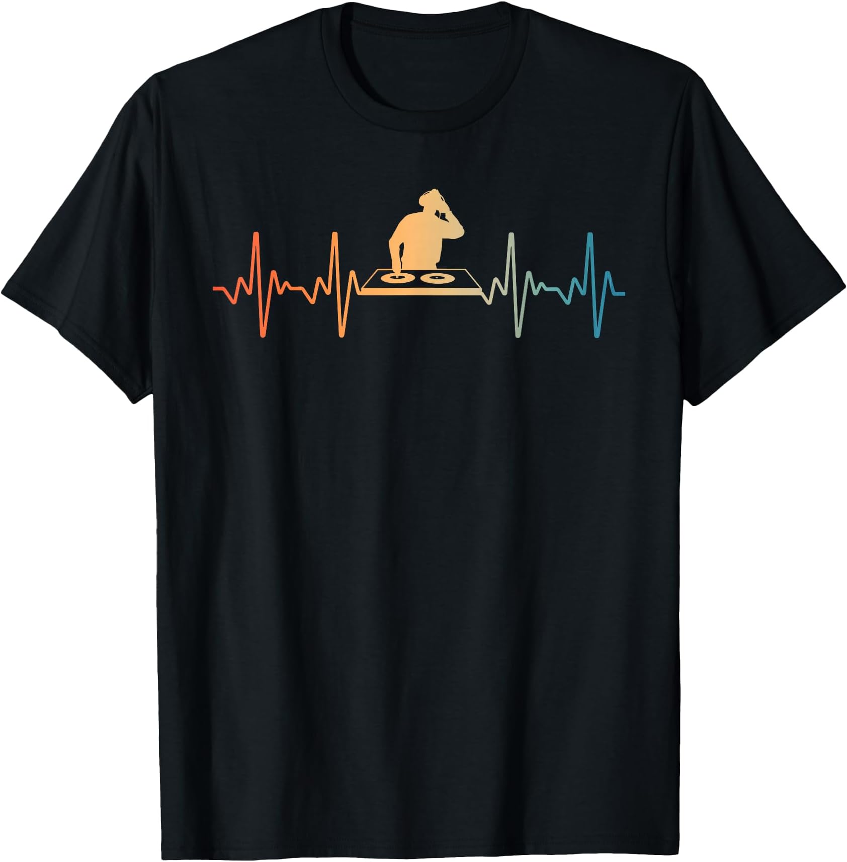 Funny DJ Art for Men Women Vinyl Record Lover Disc Jockey DJ T-Shirt
