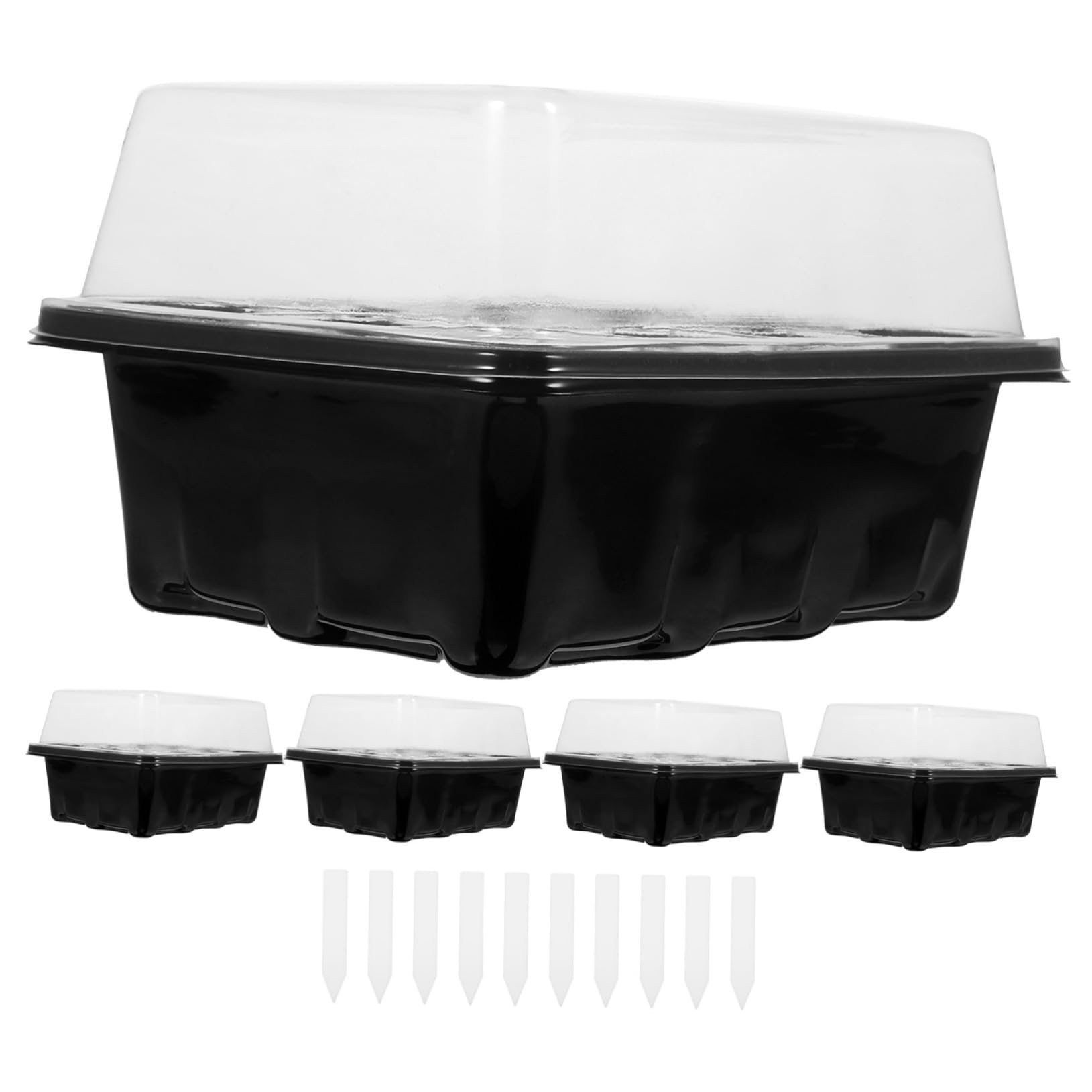 BESPORTBLE 3 Juegos Caja De Plántulas Semillas Planta Bandejas De Inicio Bandeja De Germinación Bandeja De Inicio De Celdas Bandeja De Inicio Transpirable Bandejas De Cultivo De Hortalizas