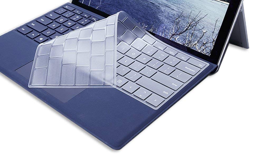 Ultra Thin Clear Transparent Keyboard Cover Skin Protector for Microsoft Surface Pro 4 and 2017 Newest Version Surface Pro (Not Fit Surface Laptop 2017 Version or Surface Book) (B07NWQXBHV) Amazon Price History, Amazon Price Tracker