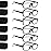 Kerecsen 6-Pack Reading Glasses Blue Light Blocking,Spring Hinge Readers for Men Women,Computer Eyeglasses (6 Black, 3.5, multiplier_x)