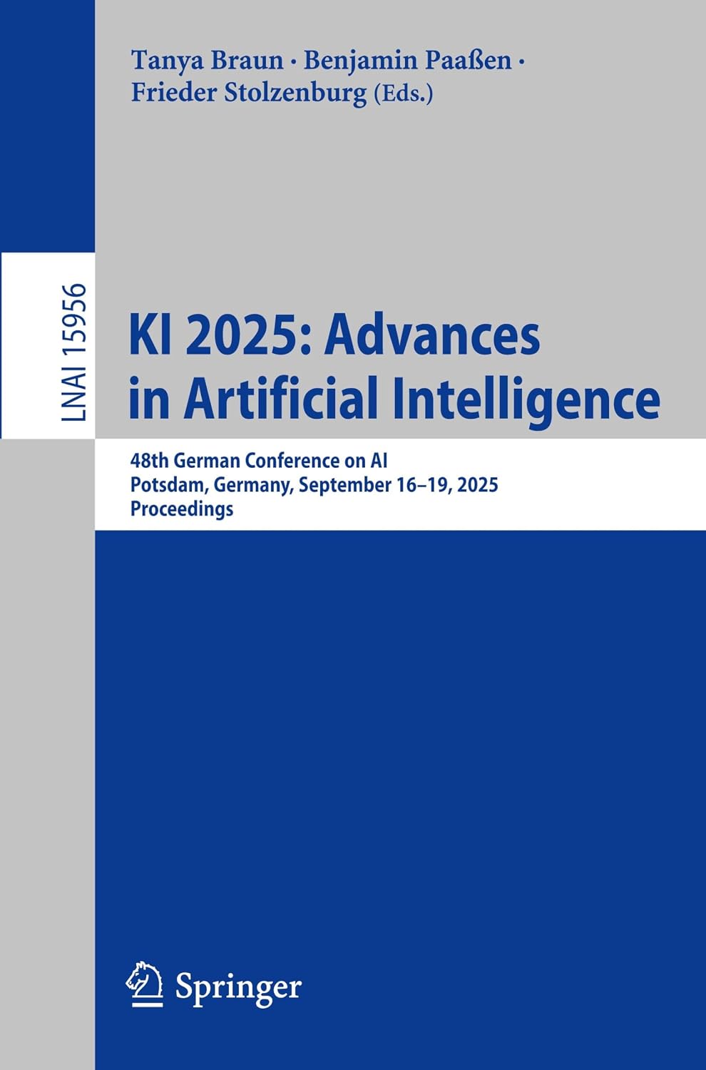 KI 2025: Advances in Artificial Intelligence: 48th German Conference on AI, Potsdam, Germany, September 16–19, 2025, Proceedings (Lecture Notes in Artificial Intelligence)